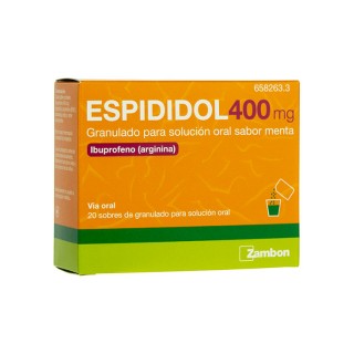 ESPIDIDOL 400 mg 20 SOBRES GRANULADO PARA SOLUCION ORAL (SABOR MENTA)