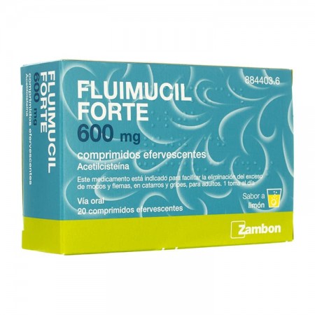 FLUIMUCIL FORTE 600 MG 20 COMPRIMIDOS EFERVESCENTES