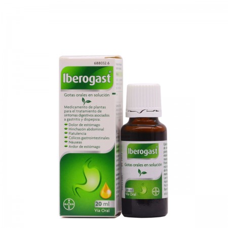 IBEROGAST GOTAS ORALES SOLUCION 20 ML