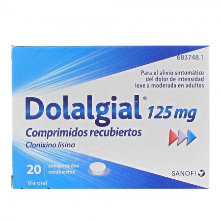 DOLALGIAL 125 MG 20 COMPRIMIDOS RECUBIERTOS