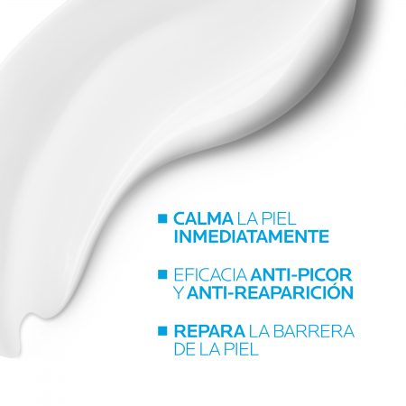 Propiedades de Lipikar Baume AP+M ligera con acción inmediata calmante, antipicor y reparadora