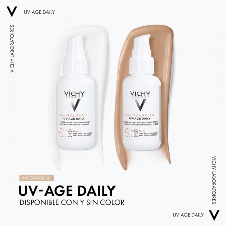 VICHY CAPITAL SOLEIL UV-AGE DAILY SPF50+ PIGMENT CON COLOR TONO CLARO 40 ML
