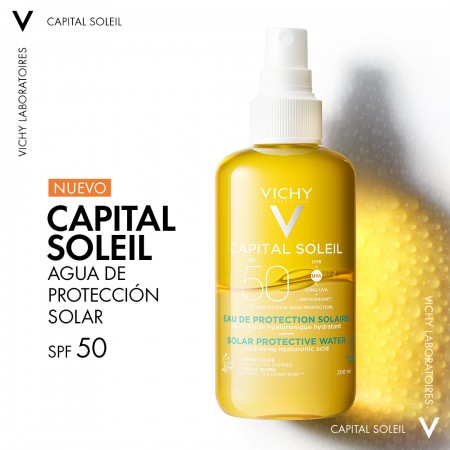 VICHY CAPITAL SOLEIL AGUA PROTECCION SOLAR HIDRATANTE SPF50 200 ML