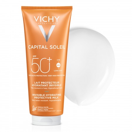 VICHY CAPITAL SOLEIL SPF50 LECHE PROTECTORA HIDRATANTE INVISIBLE FAMILIAR 300 ML