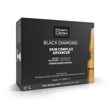 MARTIDERM BLACK DIAMOND SKIN COMPLEX+ ADVANCED 10 AMPOLLAS 2 ML