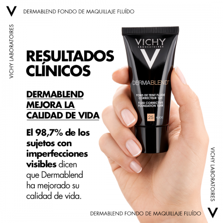 VICHY DERMABLEND FONDO DE MAQUILLAJE CORRECTOR 25 NUDE 30 ML