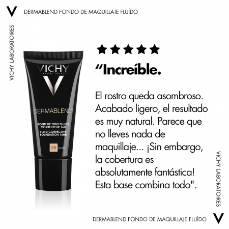 VICHY DERMABLEND FONDO DE MAQUILLAJE CORRECTOR 25 NUDE 30 ML