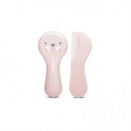 CEPILLO Y PEINE INFANTIL SOFT SUAVINEX ROSA DECORADO