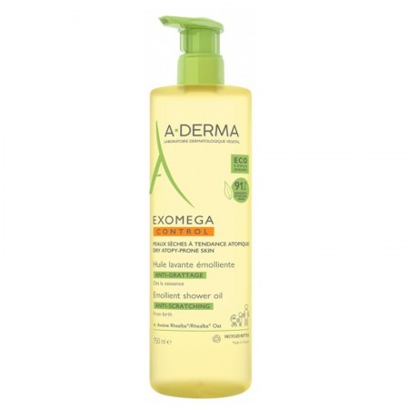 A-DERMA EXOMEGA CONTROL ACEITE LIMPIADOR EMOLIENTE ECO 750 ML