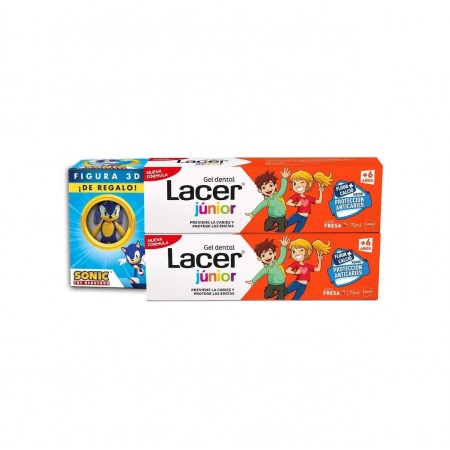 DUPLO LACER JUNIOR GEL FRESA 2X75 ML