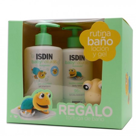 ISDIN BABY NATURALS NUTRAISDIN GEL CHAMPU + LOCION + TORTUGA BAÑO
