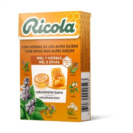 RICOLA CARAMELOS 50 G SABOR MIEL Y HIERBAS