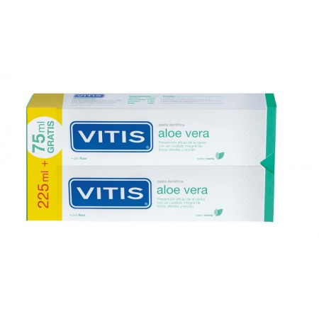 VITIS ALOE VERA DUPLO DE PASTA DENTIFRICA 2 X 150 ML SABOR MENTA