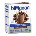 BIMANAN BATIDO SUSTITUTIVO SABOR A CHOCOLATE 6 BATIDOS SIN AZÚCAR AÑADIDO