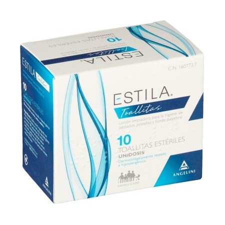 ESTILA TOALLITAS ESTERILES DE UN SOLO USO 10 TOALLITAS