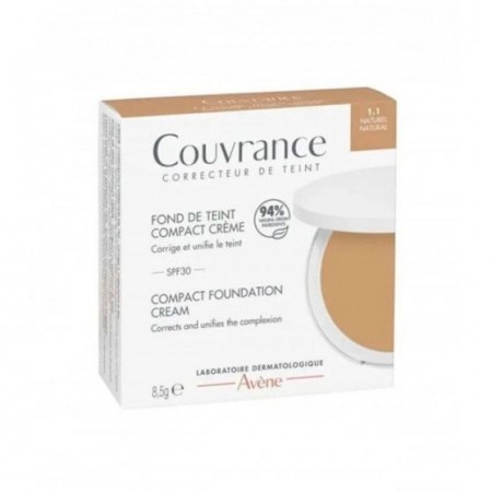 AVENE COUVRANCE CREMA COMPACTA OIL FREE SPF30 1.1 COLOR NATURAL 8.5G