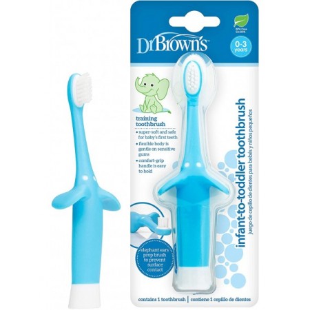 DR BROWN´S CEPILLO DE DIENTES 0-3 AÑOS AZUL