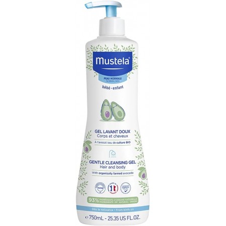 MUSTELA BEBE SIN JABON GEL DERMOLIMPIADOR 750 ML