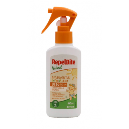 REPELBITE NATURAL FOTOPROTECTOR INFANTIL 2 EN 1 SPF50 100 ML