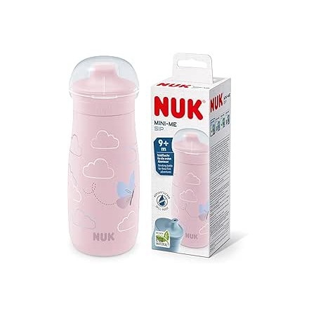 NUK TAZA MINI-ME SIP IT PP +9 MESES 1 UNIDAD 300 ML MARIPOSA