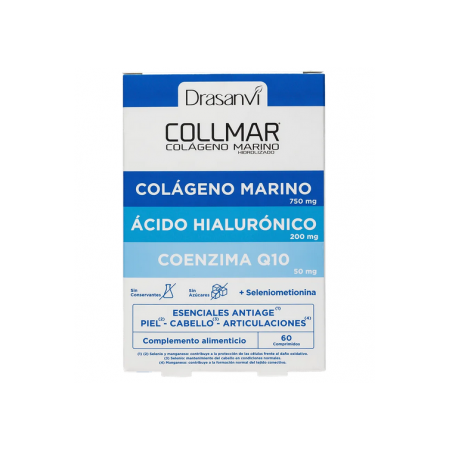 DRASANVI COLLMAR COLAGENO MARINO ACIDO HIALURONICO Y COENZIMA Q10 60 COMPRIMIDOS