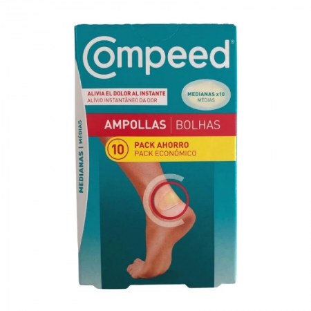 COMPEED AMPOLLAS TALLA MEDIANA 10 UNIDADES PACK AHORRO