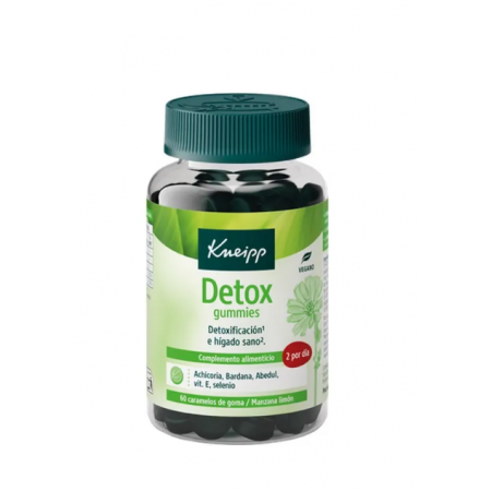 KNEIPP DETOX GUMMIES 60 CARAMELOS DE GOMA SABOR MANZANA LIMON