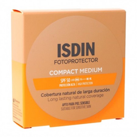 FOTOPROTECTOR ISDIN COMPACT SPF 50+ MAQUILLAJE MEDIUM 10G