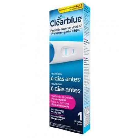CLEARBLUE EARLY PRUEBA DETECCION TEMPRANA TEST D 1 PRUEBA