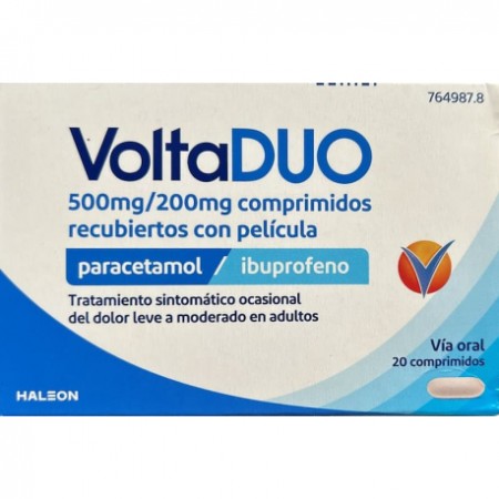 VOLTADUO 500 MG/200 MG 20 COMPRIMIDOS RECUBIERTOS