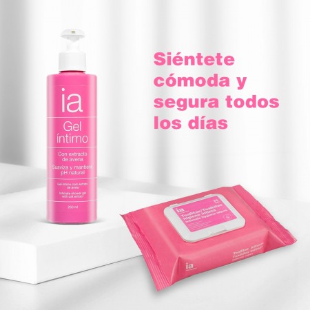 INTERAPOTHEK PACK GEL INTIMO 500ML + TOALLITAS HIGIENE INTIMA 24 UNIDADES