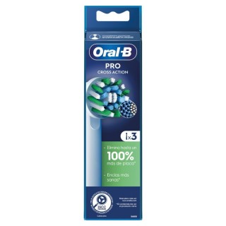 ORAL B RECAMBIOS CABEZALES CROSS ACTION DE CEPILLO ELECTRICO 3 RECAMBIOS