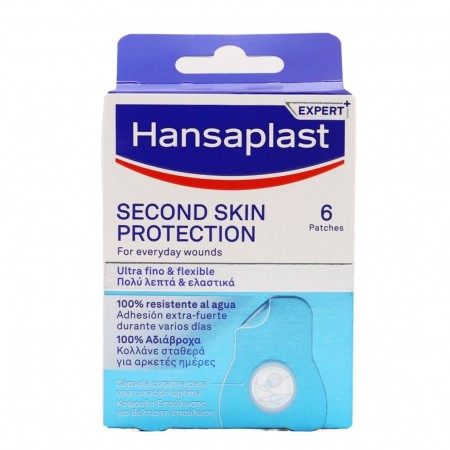 HANSAPLAST SECOND SKIN PROTECTION 6 PARCHES 73 MM X 36 MM