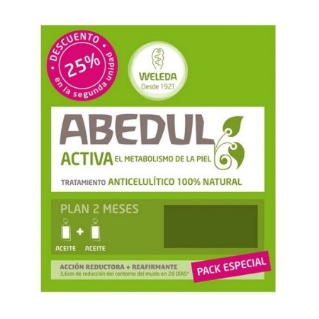 WELEDA DUPLO ACEITE ANTICELULITICO CORPORAL DE ABEDUL 2 X 100 ML + APLICADOR