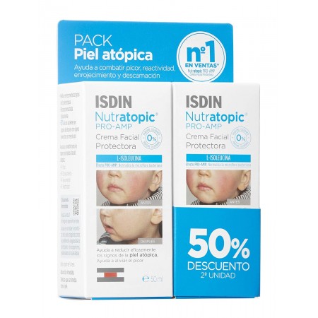 ISDIN DUPLO NUTRATOPIC FACIAL CREMA PROTECTORA 2X50ML