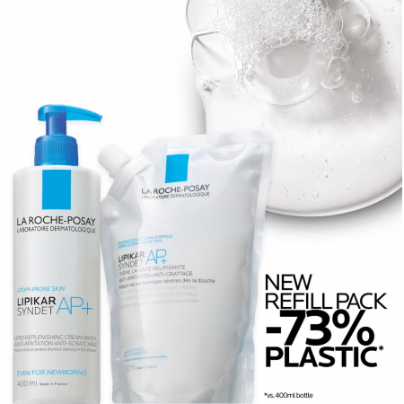 LIPIKAR PACK SYNDET AP+ CREMA DE DUCHA 400 ML + REFILL SYNDET+ CREMA DUCHA 400ML