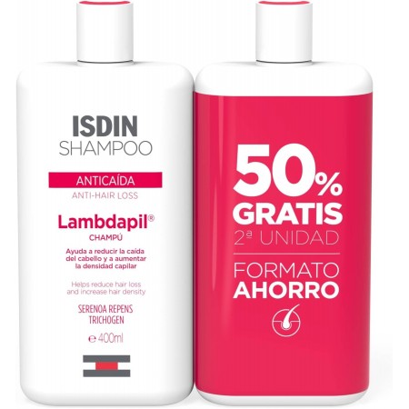 ISDIN DUPLO LAMBDAPIL CHAMPU ANTICAIDA 2 X 400 ML