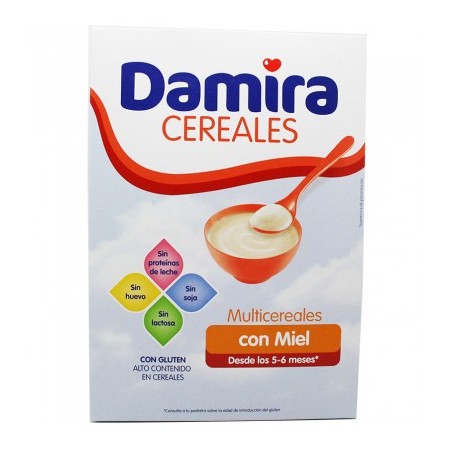 DAMIRA PAPILLA MULTICEREALES CON MIEL 600 G