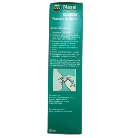 VICKS NASAL AGUAMAR FUERZA MEDIA +3 AÑOS 120ML