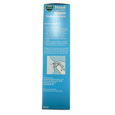 VICKS NASAL AGUAMAR FUERZA SUAVE +0 AÑOS 120ML