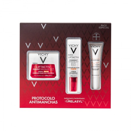 VICHY COFRE ANTIMANCHAS LIFTACTIV PIGMENTB3 CREMA SPF50 50ML + CUIDADO DE OJOS 15 ML + REGALO