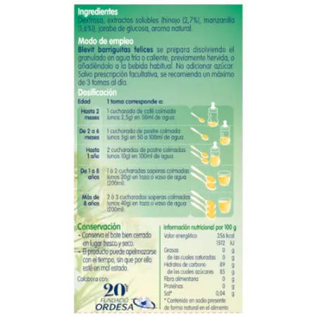 BLEVIT BARRIGUITAS FELICES (DIGEST) 1 BOTE 150 G