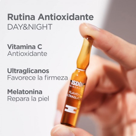 ISDINCEUTICS FLAVO-C ULTRAGLICAN SERUM 10 AMPOLLAS + FLAVO C MELATONIN SERUM 10 AMPOLLAS