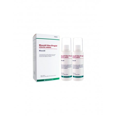 MINOXIDIL VIÑAS 50 MG/ML SOLUCION CUTANEA 2 FRASCOS 120 ML