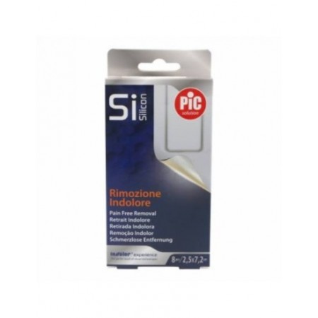 PIC SI SILICON APOSITO ADHESIVO SILICONA TNT 8 UNIDADES 25 MM X 72 MM