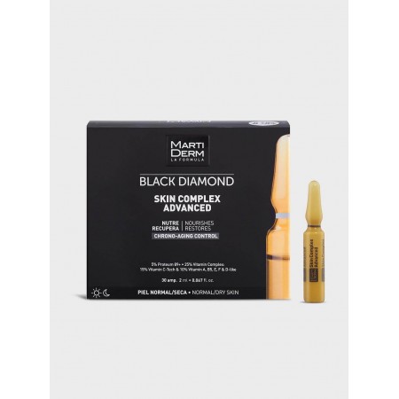 MARTIDERM BLACK DIAMOND SKIN COMPLEX ADVANCE PIEL NORMAL/SECA 30 AMPOLLAS 3 ML