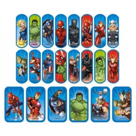 HANSAPLAST MARVEL APOSITO ADHESIVO DE 2 TAMAÑOS X 20 TIRITAS