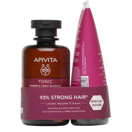 APIVITA PACK ANTICAIDA MUJER CHAMPU TONIC 250ML + ACONDICIONADOR TONIC 150ML