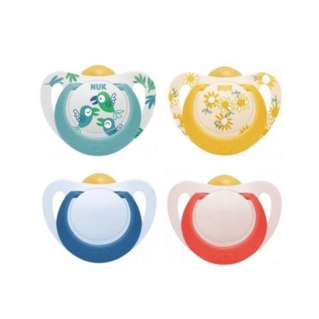 NUK  CHUPETE LATEX STAR 6-18 2U