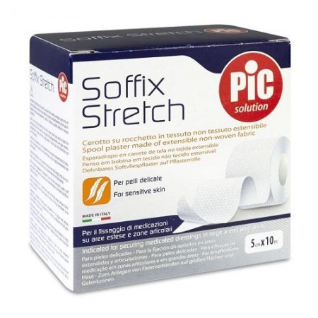ESPARADRAPO PIC SOFFIX STRECH TEJIDO SIN TEJER EXTENSIBLE 10 M X 5 CM